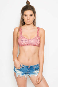 For Love & Lemons Geneva Bra in Sienna - Boho Bum Island