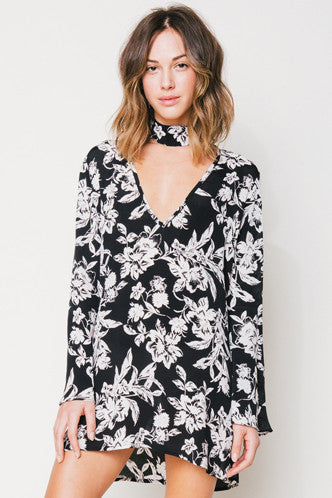 Memphis Mini Dress in Blackout - Boho Bum Island