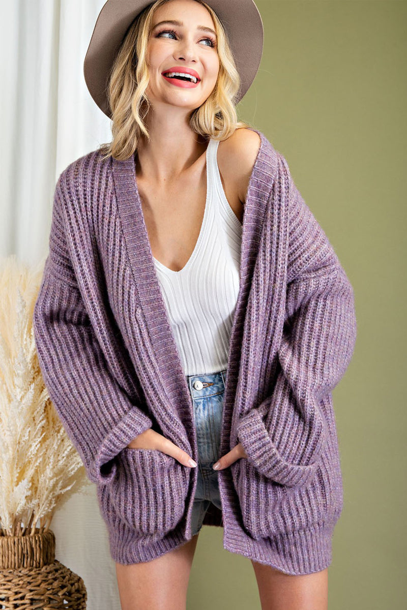 Oversize knit cardigan - Woman