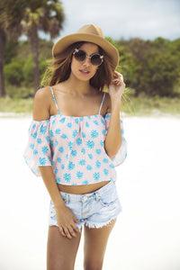 Tori Praver Flores Top in Wild Agave Ginger - Boho Bum Island