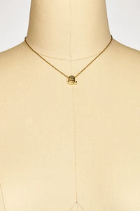 Initial Necklace in Spice Gold - Boho Bum Island Clothing Swimwear Bohemian Boho west palm beach  Miami florida  fall fashion spring fashion online shopping ootd blogger style swim boutique 