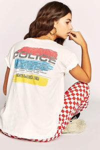 The Police North American Tour Weekend Tee - Boho Bum Island Clothing Swimwear Bohemian Boho west palm beach  Miami florida  fall fashion spring fashion online shopping ootd blogger style swim boutique 